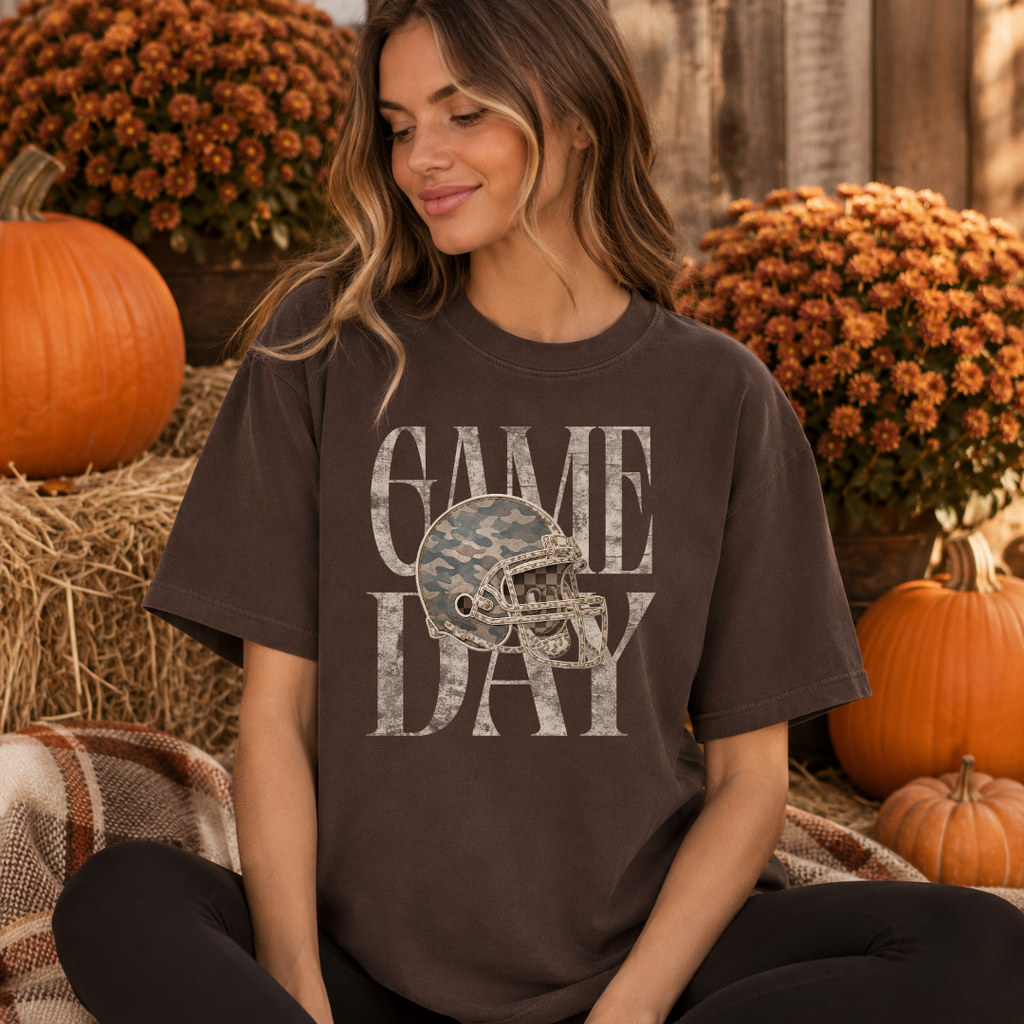 Game Day Camo Football T-Shirt