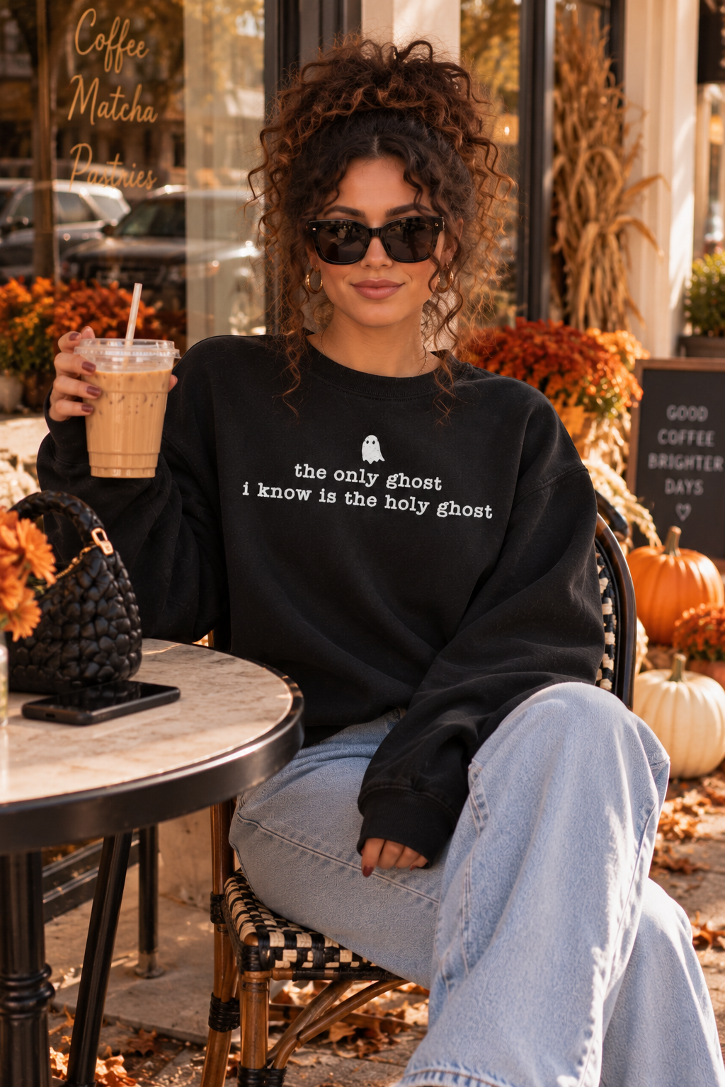 The Only Ghost I Know Is The Holy Ghost Crewneck