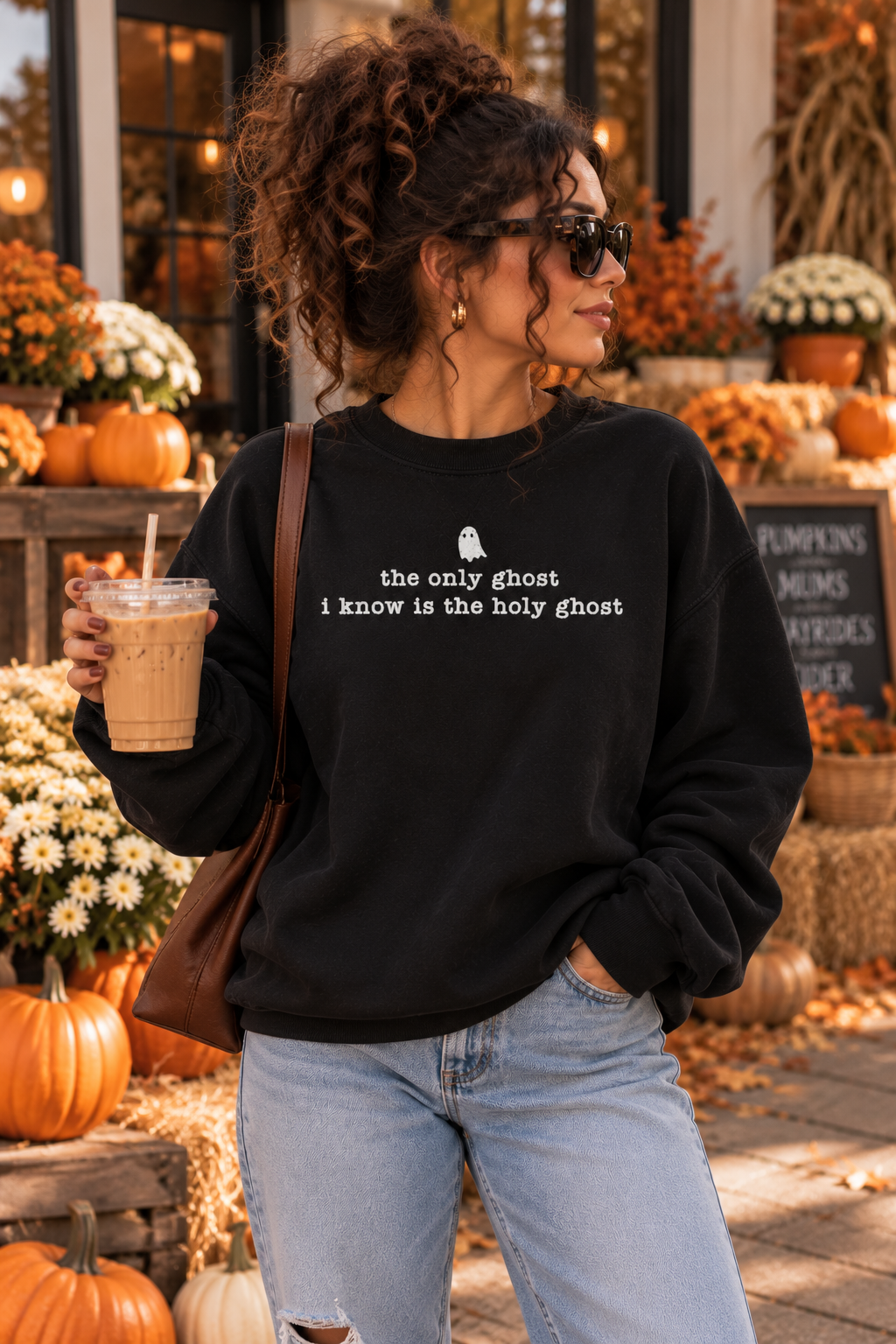 The Only Ghost I Know Is The Holy Ghost Crewneck