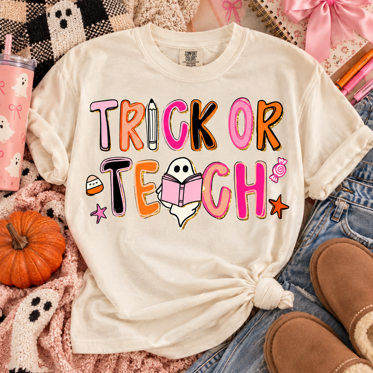 Trick or Teach Halloween T-Shirt