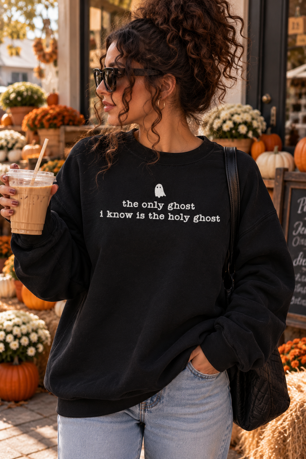 The Only Ghost I Know Is The Holy Ghost Crewneck