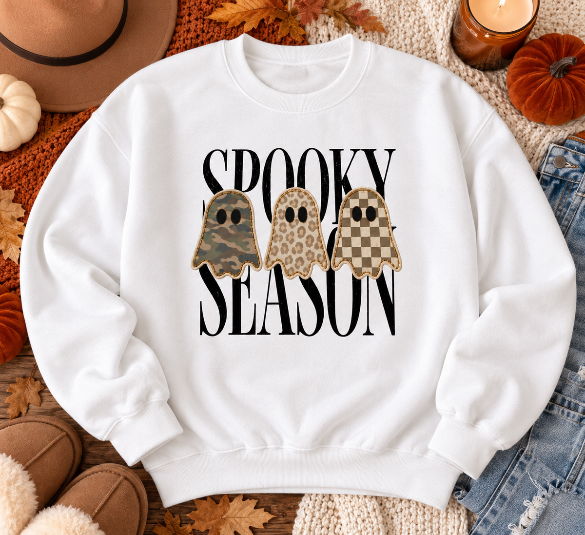 Spooky SZN Ghost Crewneck