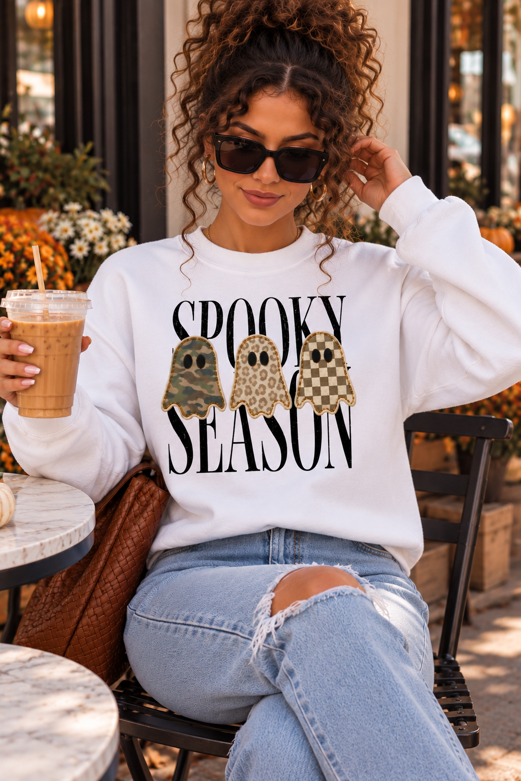 Spooky SZN Ghost Crewneck