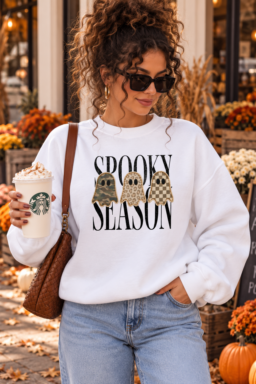 Spooky SZN Ghost Crewneck