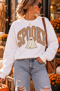 Spooky Gingham Ghost Crewneck
